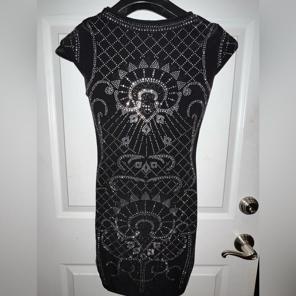 Arden B Studded Bodycon Dress - Size Small Sparkly pattern fitted flattering - Picture 3 of 11